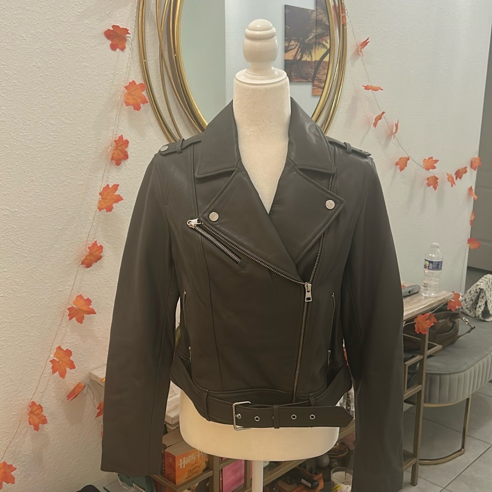 Soia & Kyo Genuine Leather Motorcycle Jacket